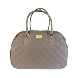 Bowling Bag Matelasse’- travel bag Taupe
