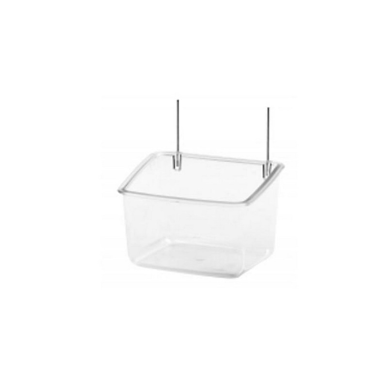 2Gr Mangiatoia Interna con Ferri per Pappagallo di Media o Grossa Taglia