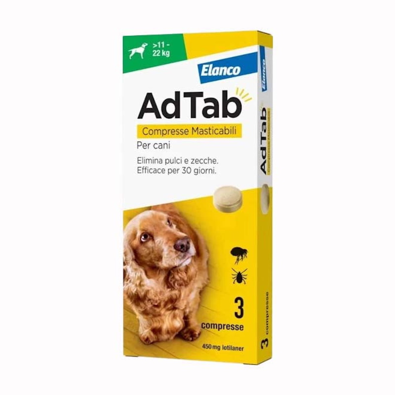 AdTab Elanco Compresse Masticabili per Cani da 11 a 22 kg - immagine 2