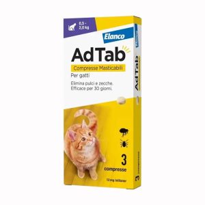 AdTab Elanco Compresse Masticabili per Gatti fino a 2 kg