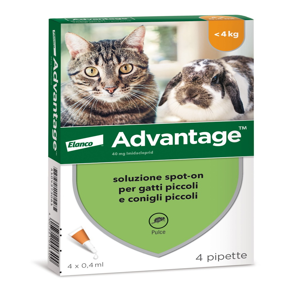 Advantage Antiparassitario Spot-On per Gatti e Conigli fino a 4 kg - immagine 2
