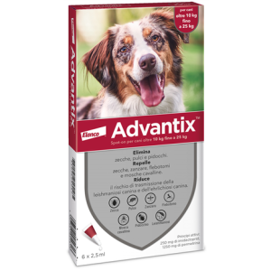 Advantix Spot On 10-25Kg 6 pipette