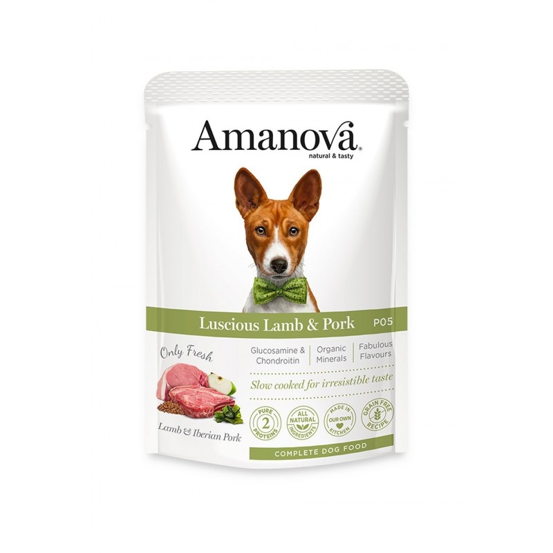 Amanova Patè Grain Free Agnello e Maiale per Cane Adulto 100 gr