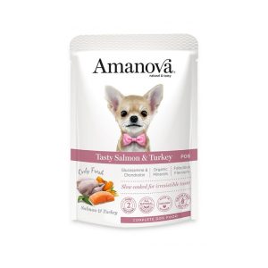 Amanova Patè Grain Free Salmone e Tacchino per Cane Adulto 100 gr