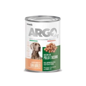 Argo Dog Bocconi con Pollo e Tacchino 415 g
