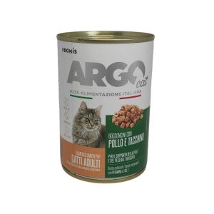 Bocconcini con pollo e tacchino per gatti adulti 415g