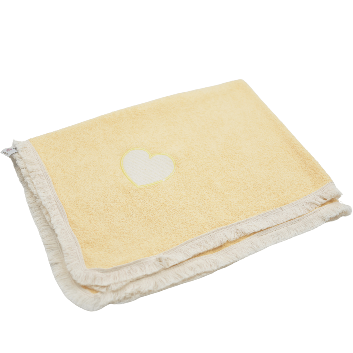 Asciugamano cuori giallo