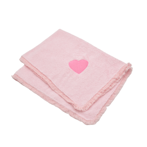 Asciugamano cuori rosa