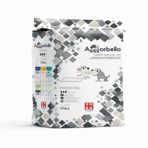 Ferribiella Assorbello Charcoal Tappetini Igienici con Carbone 60 X 90 cm