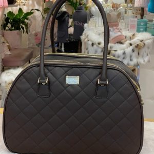 Bowling Bag Matelasse’ –  airline carrier/travel bag – chocolate