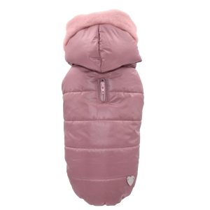 Winter down jacket hoodie Rosa
