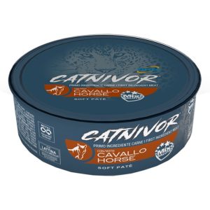 DRN Catnivor Soft Patè per Gatto Adulto Gusto Cavallo 80 gr