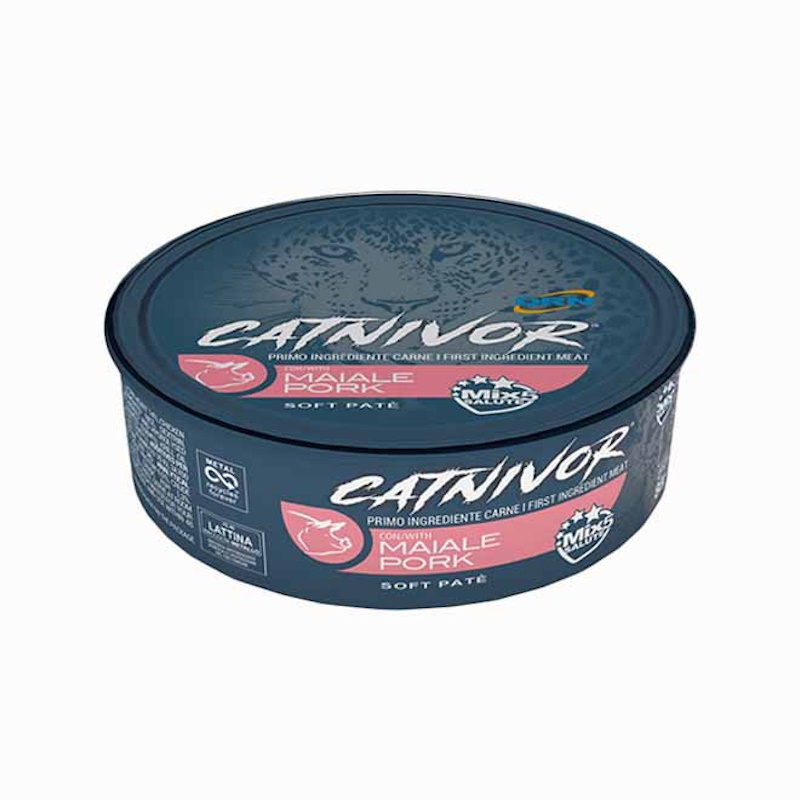 DRN Catnivor Soft Patè per Gatto Adulto Gusto Maiale 80 gr