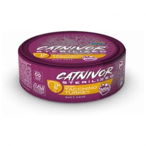 DRN Catnivor Soft Patè per Gatto Sterilizzato Gusto Tacchino 80 gr