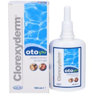 ICF Clorexyderm Oto Più Detergente Auricolare Cane e Gatto 150 ml