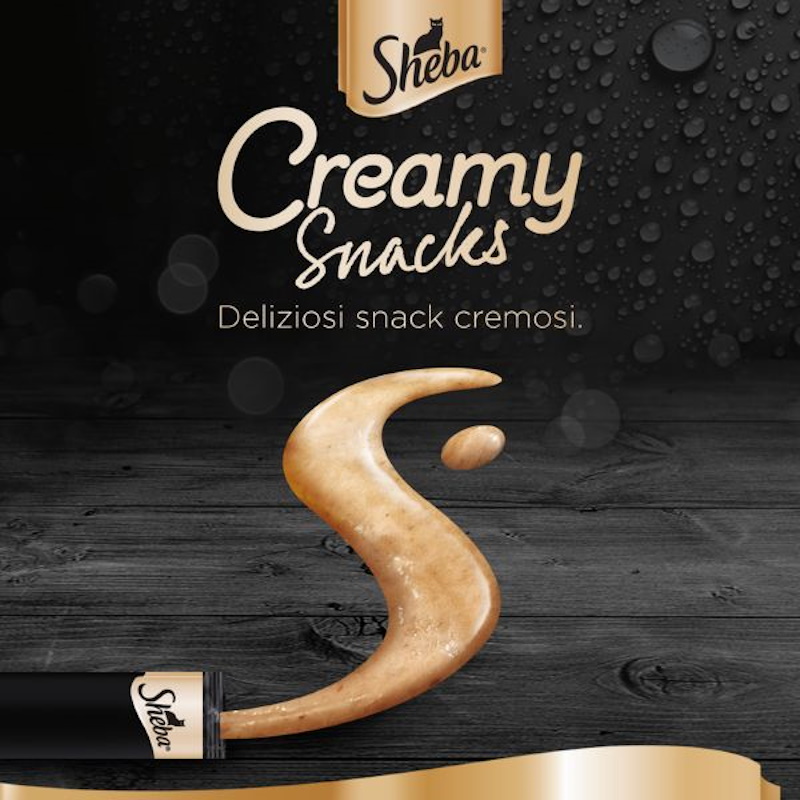 Sheba Creamy Snacks per Gatto Gusto Manzo Multipack 4×12 gr - immagine 3