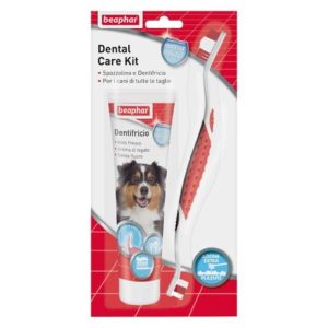Beaphar Dental Care Kit per Cane Dentifricio 100 grammi + Spazzolino