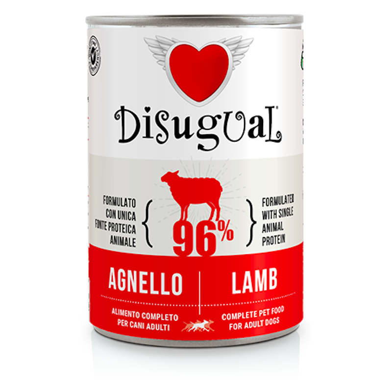 Disugual Adult Grain Free Patè Monoproteico per Cane Gusto Agnello