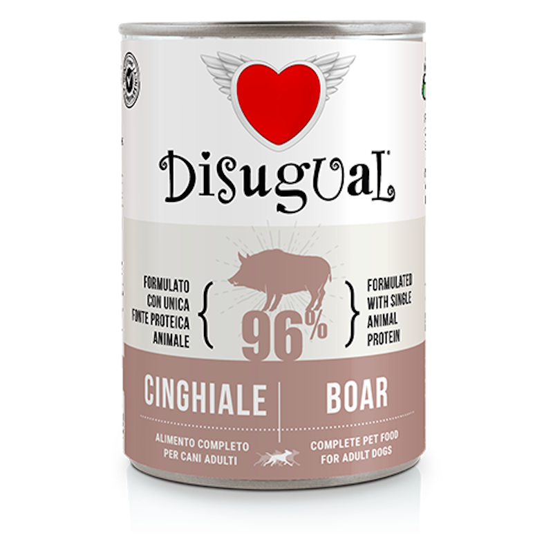 Disugual Adult Grain Free Patè Monoproteico per Cane Gusto Cinghiale - immagine 2