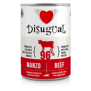 Disugual Adult Grain Free Patè Monoproteico per Cane Gusto Manzo