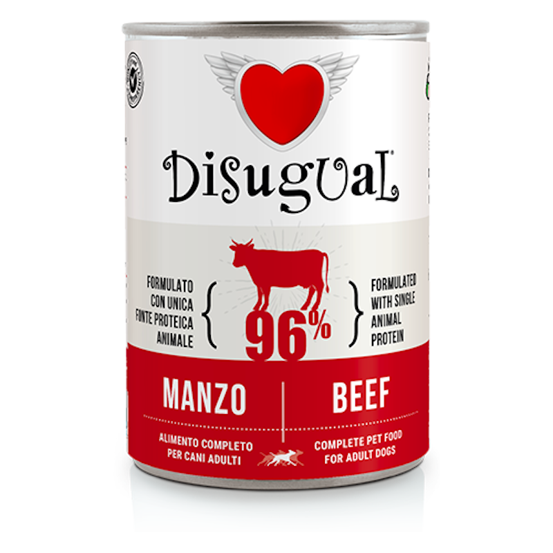 Disugual Adult Grain Free Patè Monoproteico per Cane Gusto Manzo - immagine 2