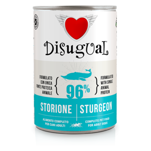 Disugual Adult Grain Free Patè Monoproteico per Cane Gusto Storione
