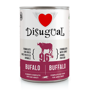 Disugual Adult Grain Free Patè Monoproteico per Cane Gusto Bufalo