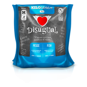 Disugual Crocchette per Cane Adulto Gusto Pesce Medium