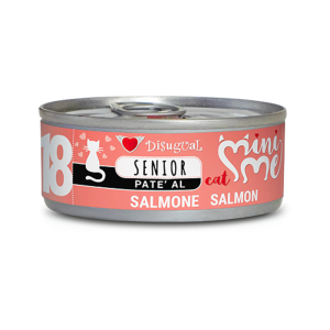 Disugual Mini Me Senior Patè per Gatti Anziani Gusto Salmone 85 gr
