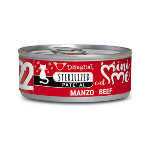 Disugual Mini Me Sterilized Patè per Gatti Sterilizzati Gusto Manzo 85 gr