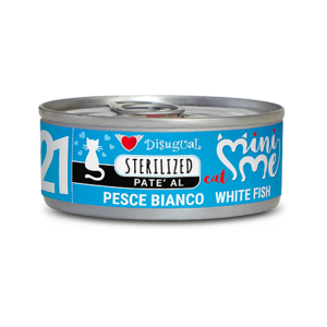 Disugual Mini Me Sterilized Patè per Gatti Sterilizzati Gusto Pesce Bianco 85 gr