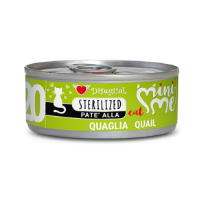 Disugual Mini Me Sterilized Patè per Gatti Sterilizzati Gusto Quaglia 85 gr