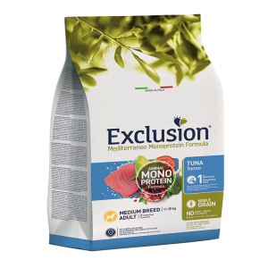 Exclusion Crocchette per Cane Adulto Medium Breed Gusto Tonno