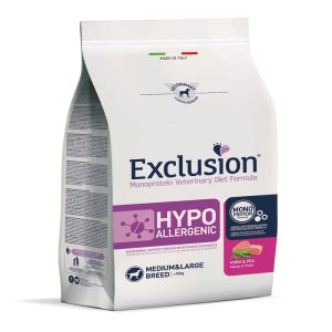 Exclusion Diet Hypoallergenic Adult Medium/Large Breed Maiale e Piselli