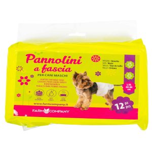 Farm Company Pannolini a Fascia per Cani Maschi taglia L/XL 12 Pezzi