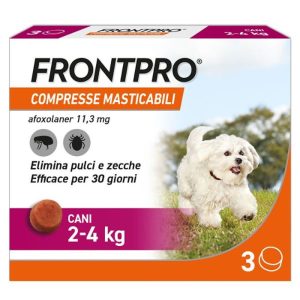 FrontPro Compresse Antiparassitarie per Cane Mini 2-4 kg