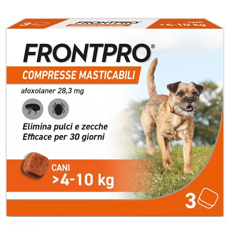 FrontPro Compresse Antiparassitarie per Cane Taglia Piccola 4-10 kg