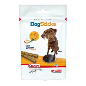 Giuntini Snack per Cani di tutte le Taglie Crancy Dog Sticks con pollo 90 gr