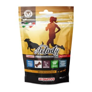 Giuntini Snack per Cani di tutte le Taglie Dog Activity Anatra 90 gr