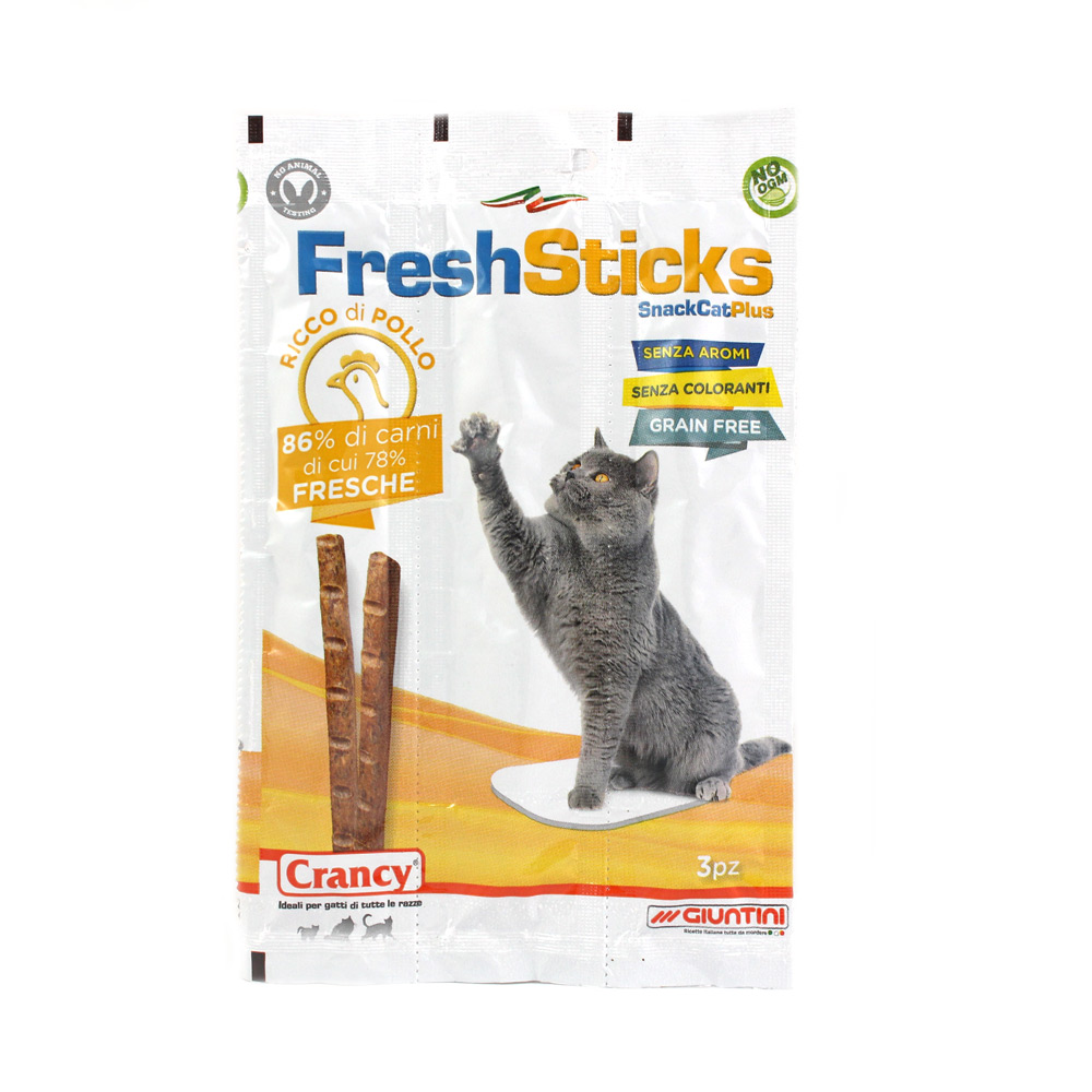 Giuntini Snack per Gatti Crancy Fresh Sticks Pollo 15 gr - immagine 2