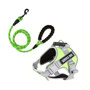 Imbracatura riflettente con guinzaglio