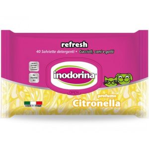 Inodorina Refresh Salviette Citronella per Cani e Gatti
