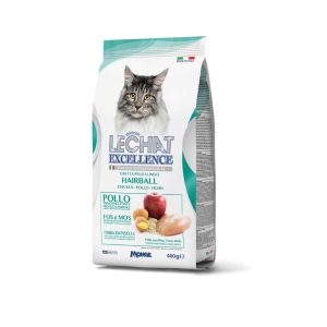 LeChat Excellence Hairball Pollo: per Gatti Adulti 400g