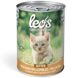 Monge Leo’s Kitten Bocconcini per Gattini Pollo e Tacchino 415 gr