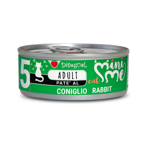 Disugual Mini Me Adult Patè per Gatto Adulto Gusto Coniglio 85 gr