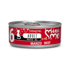 Disugual Mini Me Adult Patรจ per Gatto Adulto Gusto Manzo 85 gr