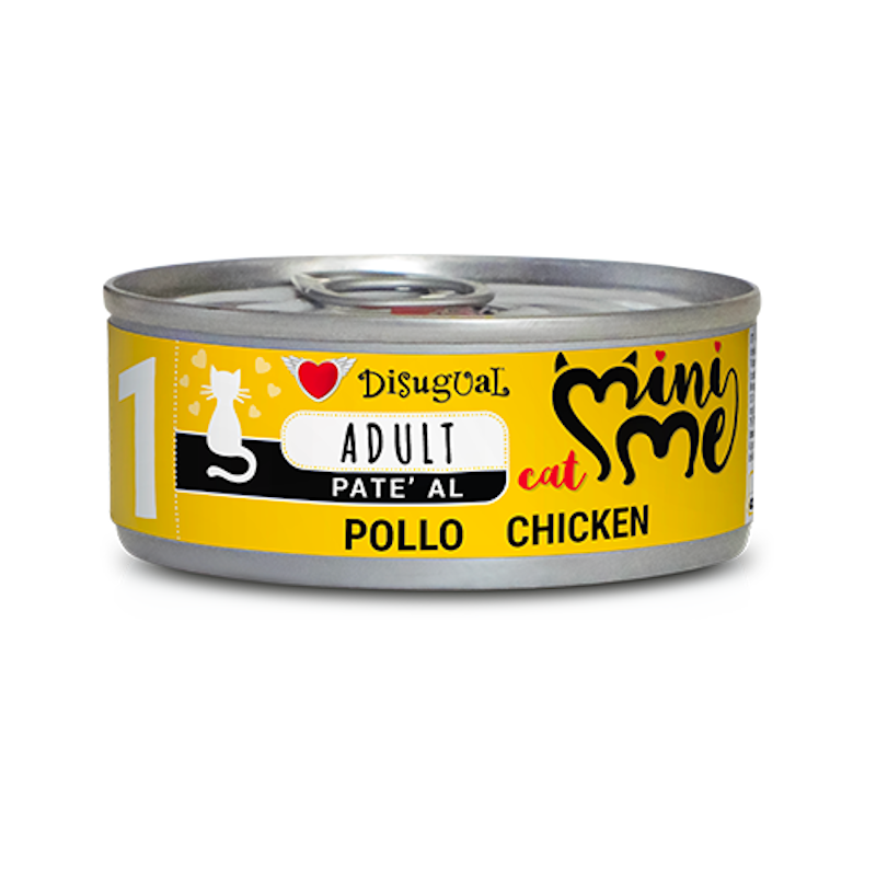 Disugual Mini Me Adult Patè per Gatto Adulto Gusto Pollo 85 gr - immagine 2