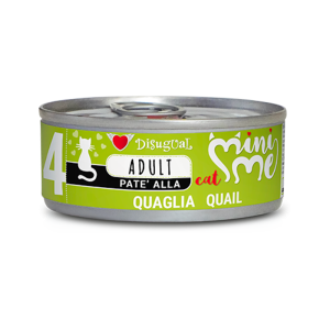 Disugual Mini Me Adult Patè per Gatto Adulto Gusto Quaglia 85 gr