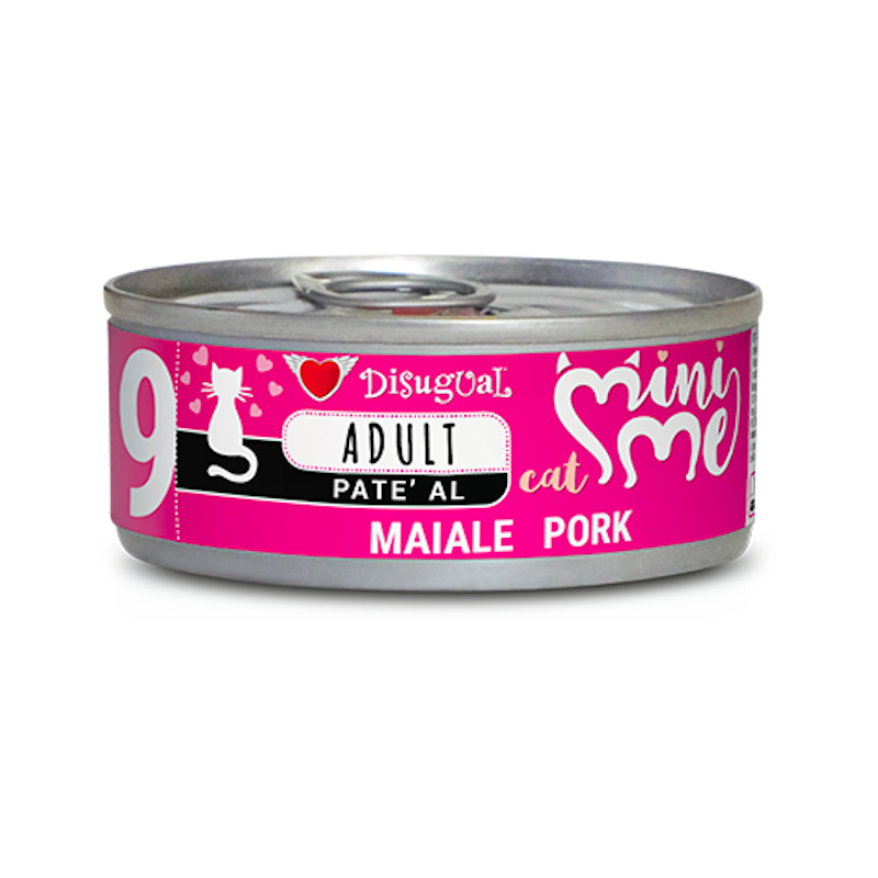 Disugual Mini Me Adult Patè per Gatto Adulto Gusto Maiale 85 gr