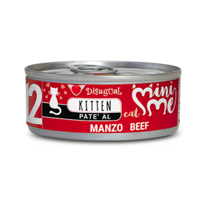 Disugual Mini Me Kitten Patè per Gattini Gusto Manzo 85 gr